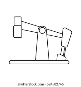 oil pump drilling petroleum industry pictograph