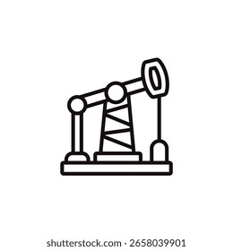 Icono de bomba de aceite colección. Estilo de diseño con fondo