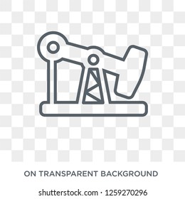 Oil pump icon. Oil pump design concept from Industry collection. Simple element vector illustration on transparent background.