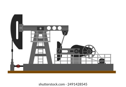 Oil Pump Icon for Oil Industry