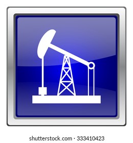 Oil pump icon. Internet button on white background. EPS10 vector.
