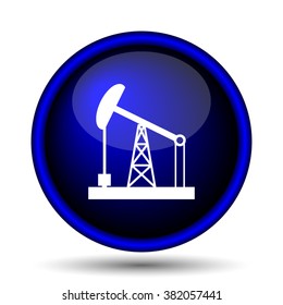Oil pump icon. Internet button on white background. EPS10 vector
