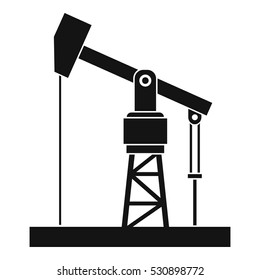 Oil pump icon. Simple illustration of oil pump vector icon for web