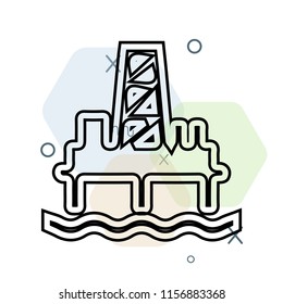 Oil pump icon vector can be used as png, Oil pump