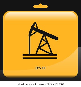 oil pump icon. vector illustration