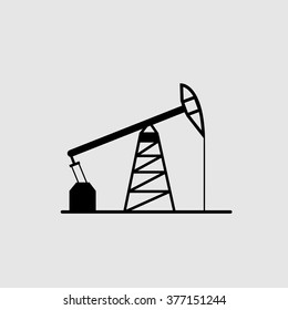 oil pump illustration, icon