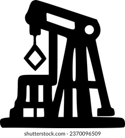 Icono de línea de la toma de la bomba de aceite, signo del vector de contorno, signo del estilo lineal, símbolo, vector, arte