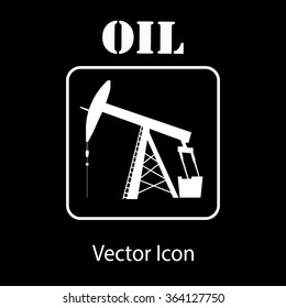 oil pump jack silhouette