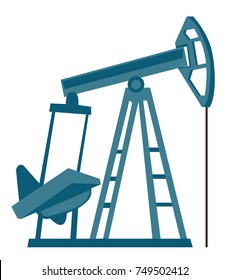 Dibujo de dibujos animados vectoriales de la bomba de aceite aislados en fondo blanco.