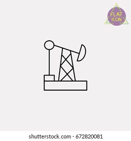 oil pump line icon