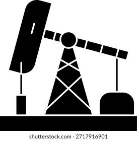 Bomba de aceite Línea Vector Icon Design