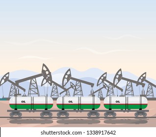 Oil pump and rail transport vector