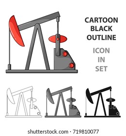 Oil pump.Oil single icon in cartoon style vector symbol stock illustration web.