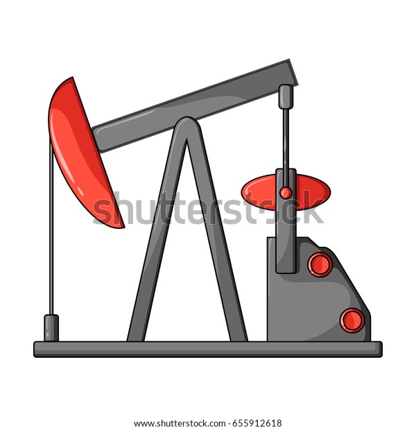 Oil Pump Single Icon Cartoon Style Stock Vector (Royalty Free) 655912618