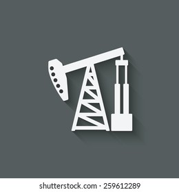 oil pump symbol - vector illustration. eps 10