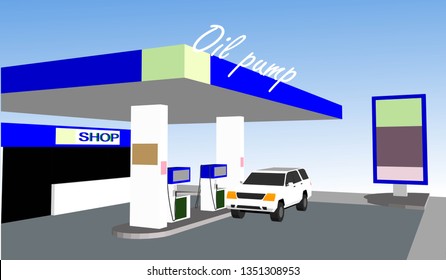 Oil pump vector