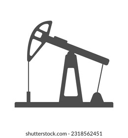 Bomba de aceite. Icono del vector. Aislado sobre fondo blanco.