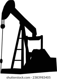 oil pump vector oil pump silhouette oil rig