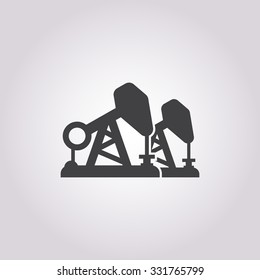 Oil pumping icon. 