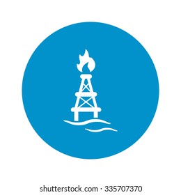 Oil pumping icon. 