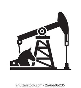 Ícone de glifo de abóbada de óleo para a indústria de energia de extração de petróleo e fóssil de combustível máquina de perfuração vetor gráfico ilustração vetor ícone de glifo sólido