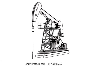  Oil Pumpjack Vector