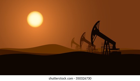 Oil pumps background