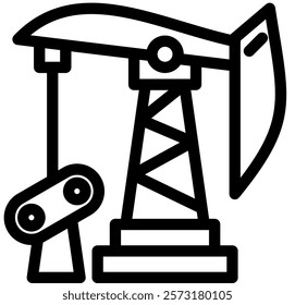 Oil Pumps Icon Element For Design And Vector