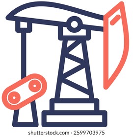 Oil Pumps Icon Element For Design And Vector