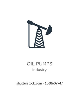 Oil pumps icon vector. Trendy flat oil pumps icon from industry collection isolated on white background. Vector illustration can be used for web and mobile graphic design, logo, eps10