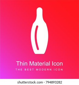 Oil red and pink gradient material white icon minimal design