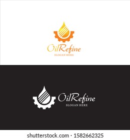 Oil Refine Logo in Vector