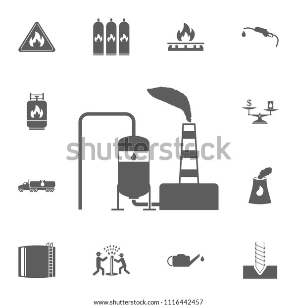 oil refinery icon. Detailed set of Oil icons.\
Premium quality graphic design sign. One of the collection icons\
for websites, web design, mobile\
app