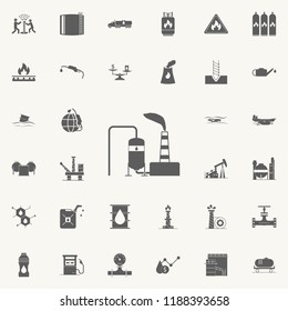 oil refinery icon. Oil icons universal set for web and mobile