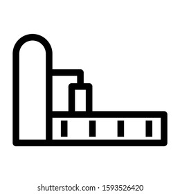 oil refinery icon isolated sign symbol vector illustration - high quality black style vector icons
