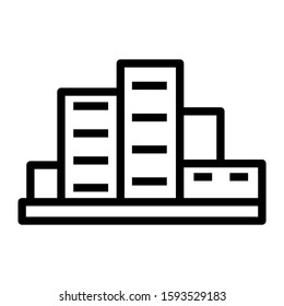 oil refinery icon isolated sign symbol vector illustration - high quality black style vector icons
