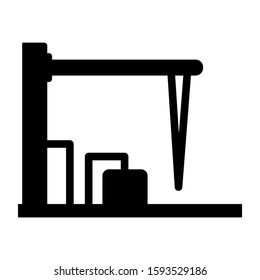 oil refinery icon isolated sign symbol vector illustration - high quality black style vector icons

