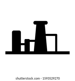 oil refinery icon isolated sign symbol vector illustration - high quality black style vector icons
