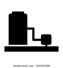 oil refinery icon isolated sign symbol vector illustration - high quality black style vector icons
