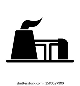 oil refinery icon isolated sign symbol vector illustration - high quality black style vector icons
