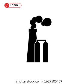 oil refinery icon or logo isolated sign symbol vector illustration - high quality black style vector icons
