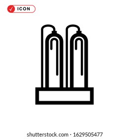 oil refinery icon or logo isolated sign symbol vector illustration - high quality black style vector icons
