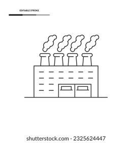 Diseño del vector de iconos de la refinería de aceite.