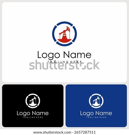 oil refinery icon vector logo. concept logo