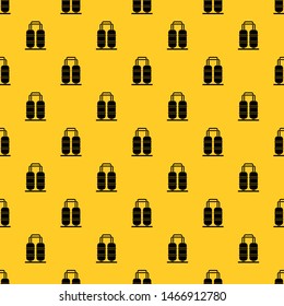 Oil refinery plant pattern seamless vector repeat geometric yellow for any design
