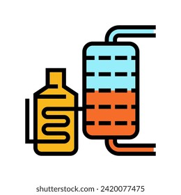 oil refining industry color icon vector. oil refining industry sign. isolated symbol illustration