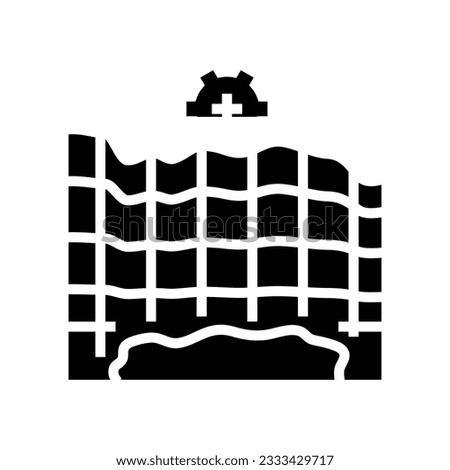 oil reservoir simulation petroleum engineer glyph icon vector. oil reservoir simulation petroleum engineer sign. isolated symbol illustration