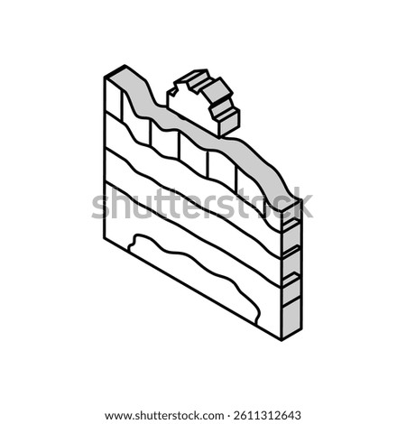 oil reservoir simulation petroleum engineer isometric icon vector. oil reservoir simulation petroleum engineer sign. isolated symbol illustration