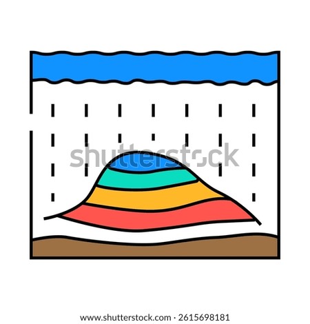 oil reservoir simulation petroleum engineer line icon vector. oil reservoir simulation petroleum engineer sign. isolated symbol illustration