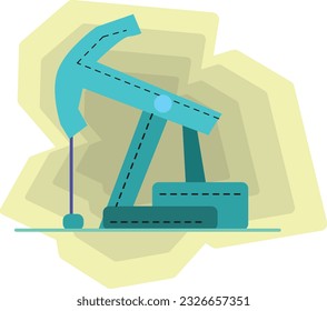 oil rig ,business resource ideas using vector flat illustrations that are designed in a flat design.